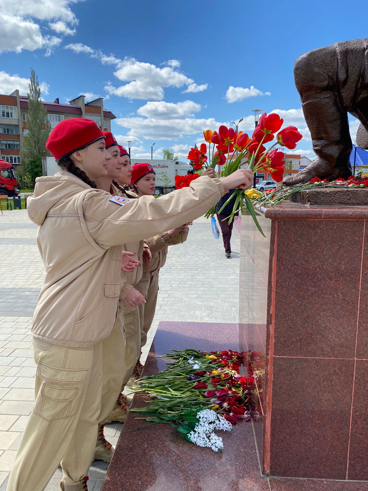 Вахта памяти в честь Дня Великой Победы.